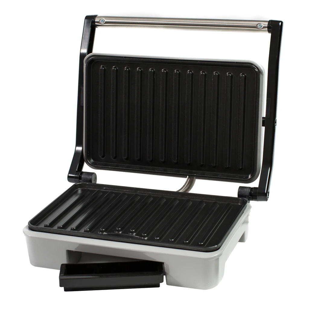 Grill elektryczny HUSLA o mocy 850W to idealna propozycja dla wielbicieli zapiekanek, panini i grillowanego mięsa oraz warzyw.