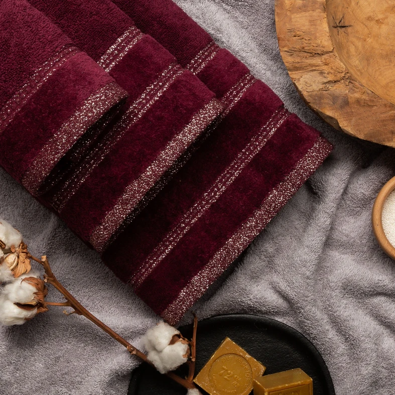 Uterák bordový GLORY 70 x 140 cm