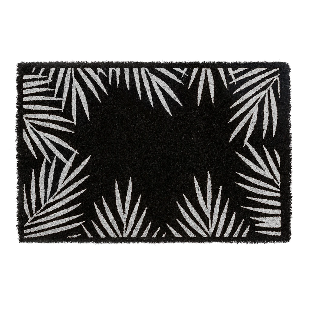 Kokosová rohožka s motívom palmových listov 40x60 cm