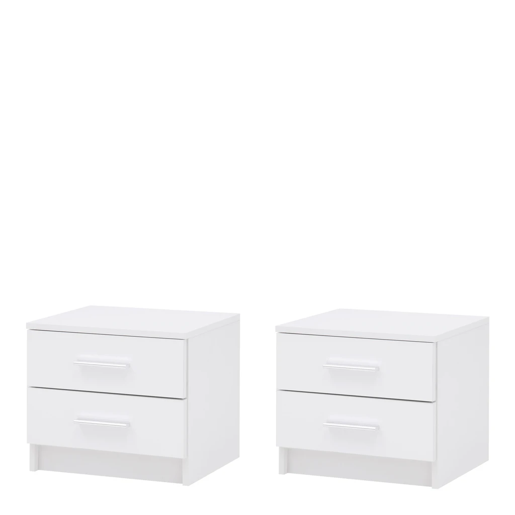 MARSYLIA biele nočné stolíky 2 ks