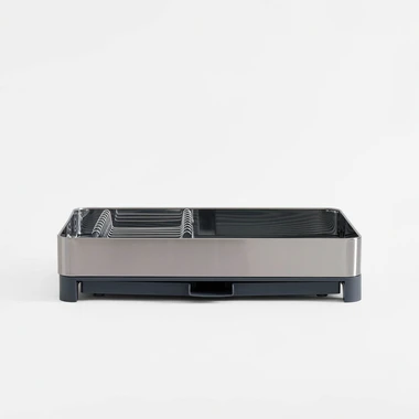 Výsuvná sušička riadu strieborno-sivá 43x29,5x8 cm