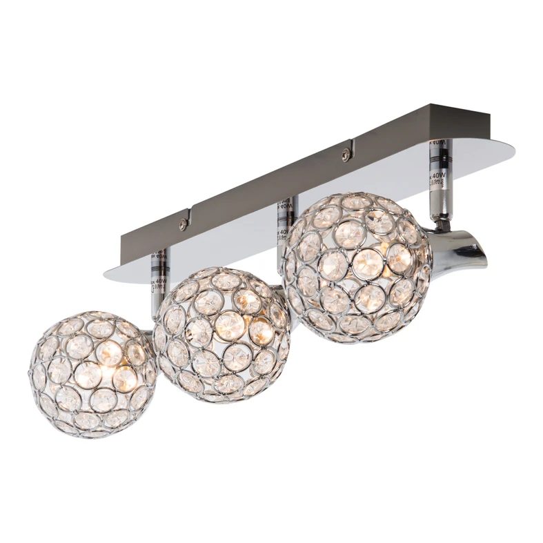 Lišta LED 3-bodová chrómová ELIA