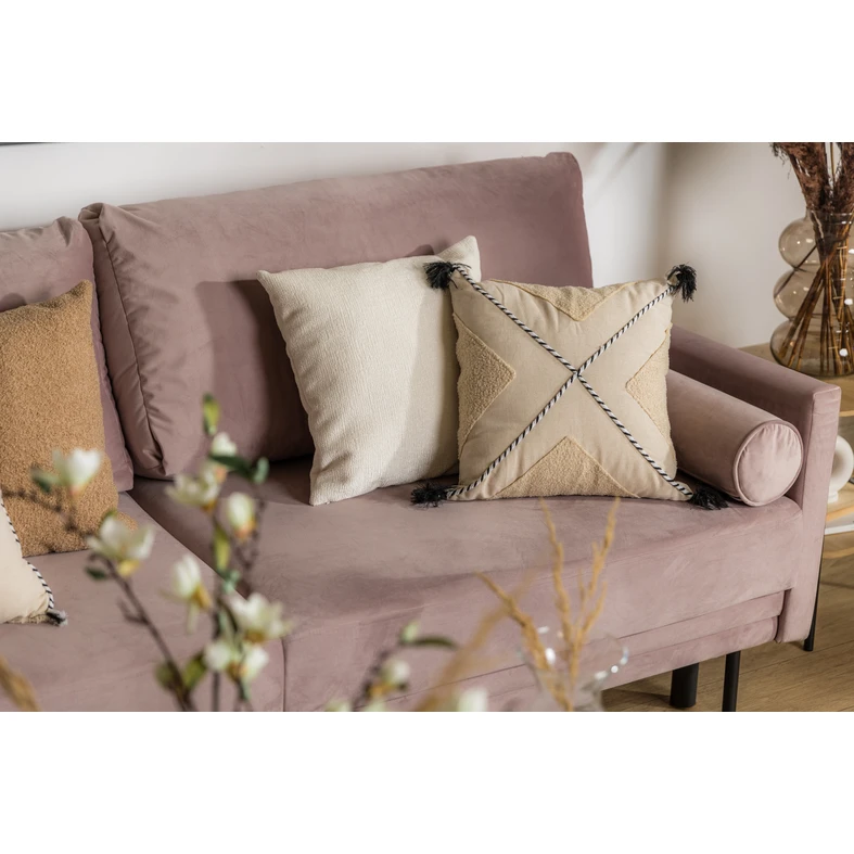 Ozdobná obliečka boho béžová NATURE 45 x 45 cm