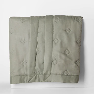 Olivovo zelený prehoz na posteľ CLOUD 180x200 cm