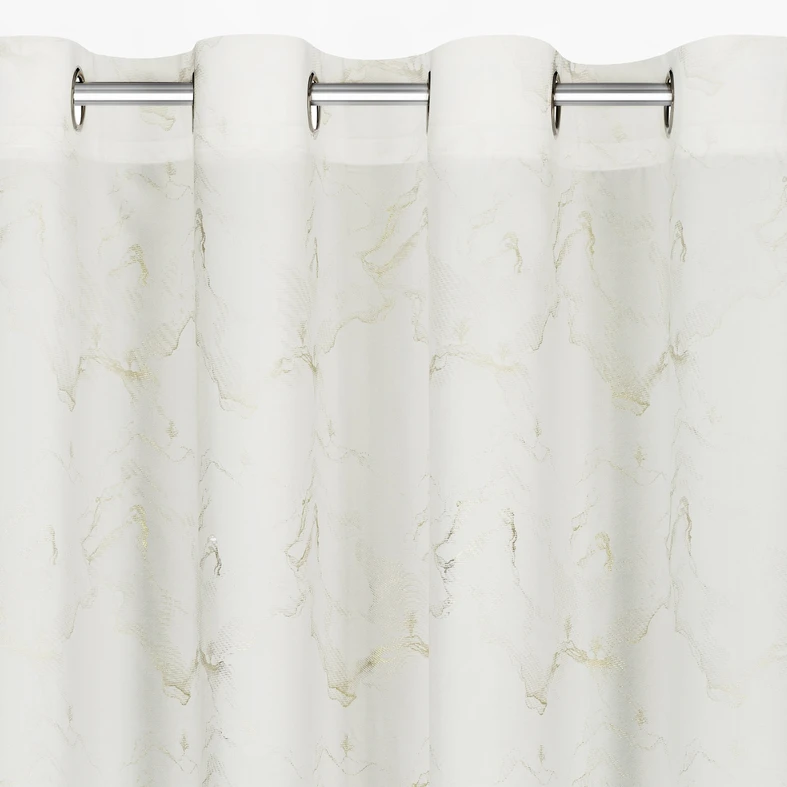 Záves na kolieskach ecru EMILI 140x250 cm