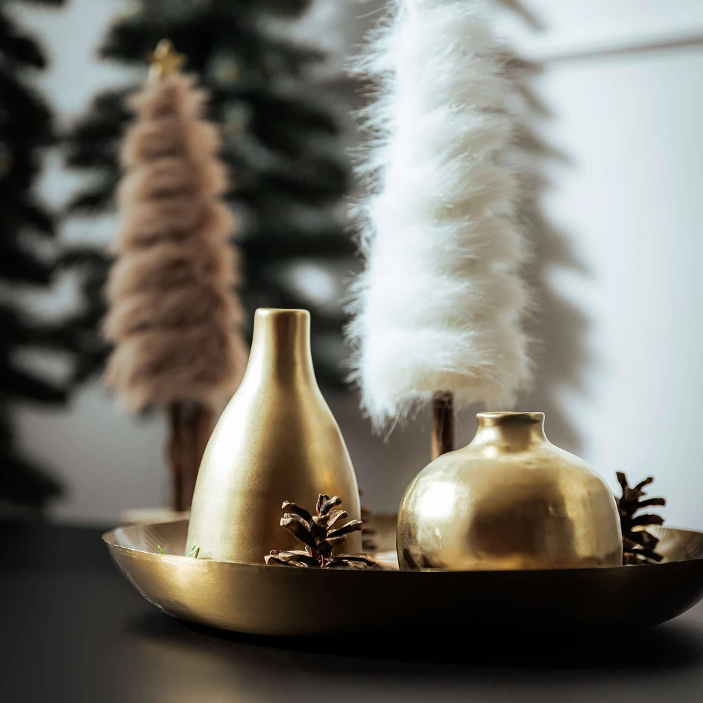 Dekoratívna váza šampanská 14 cm