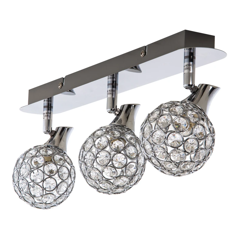 Lišta LED 3-bodová chrómová ELIA