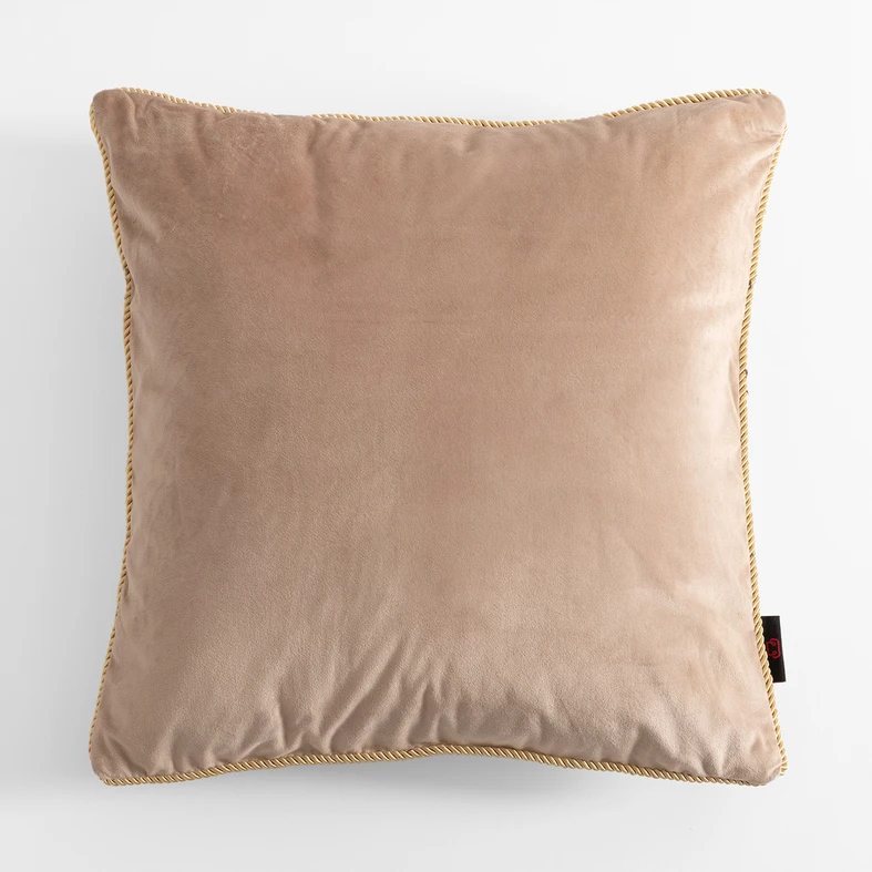 Velúrová obliečka na vankúš karamelová LILLE 60x60 cm