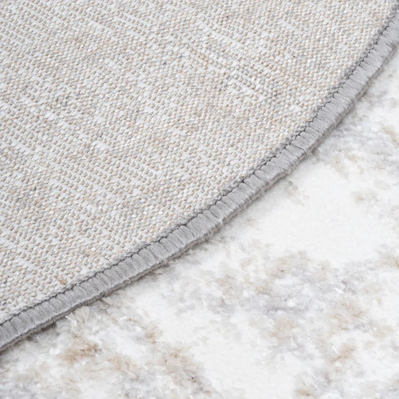 Retro sivý okrúhly koberec SALSA 100 cm