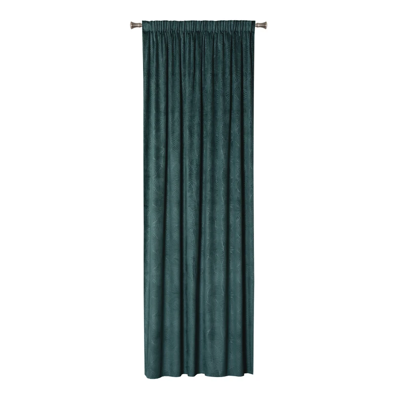 Záves na páske zelený BILO 140 x 260 cm