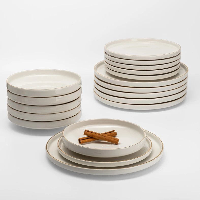 Jedálenská súprava v glamour štýle CARLA 18-dielna