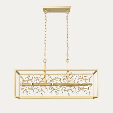 Závesné svietidlo zlaté 6xG9 SPRING