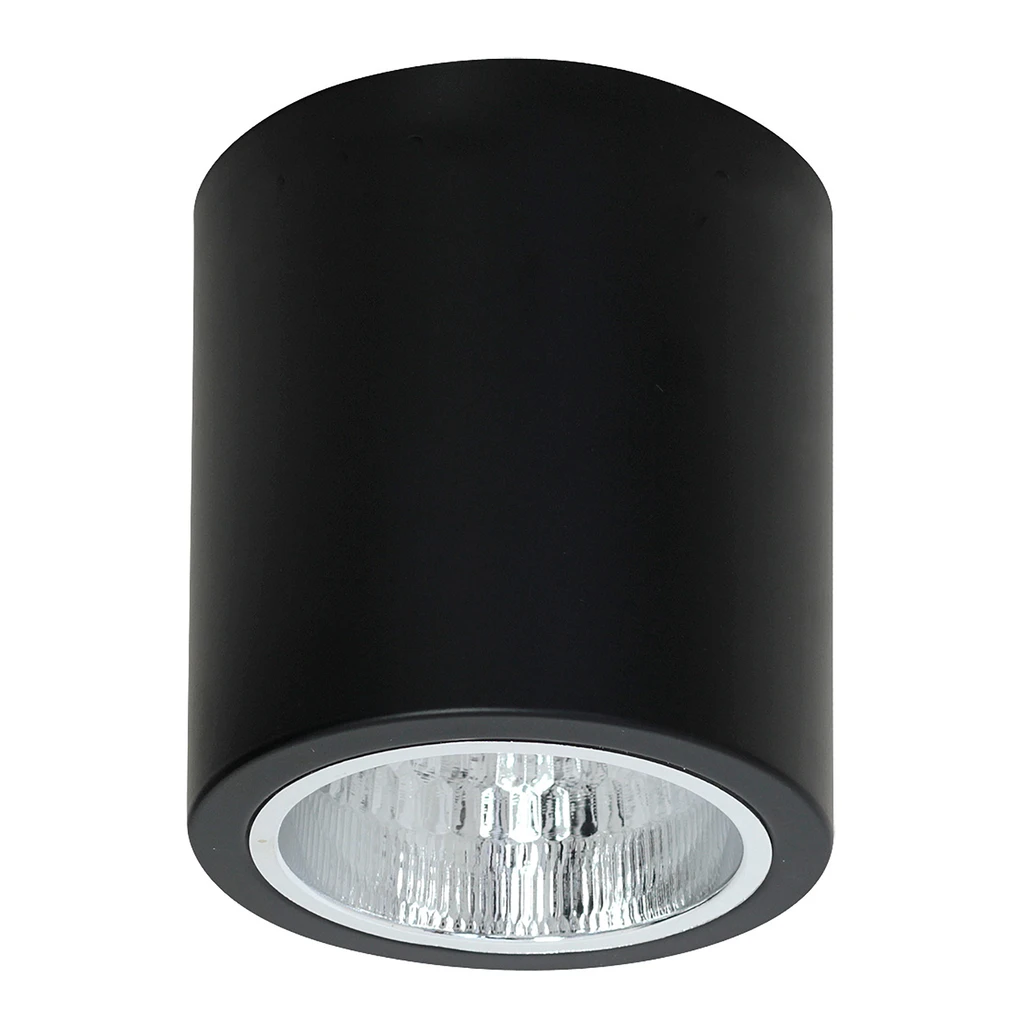 Reflektor 1-bodový čierny ROUND, priemer 13,3 cm