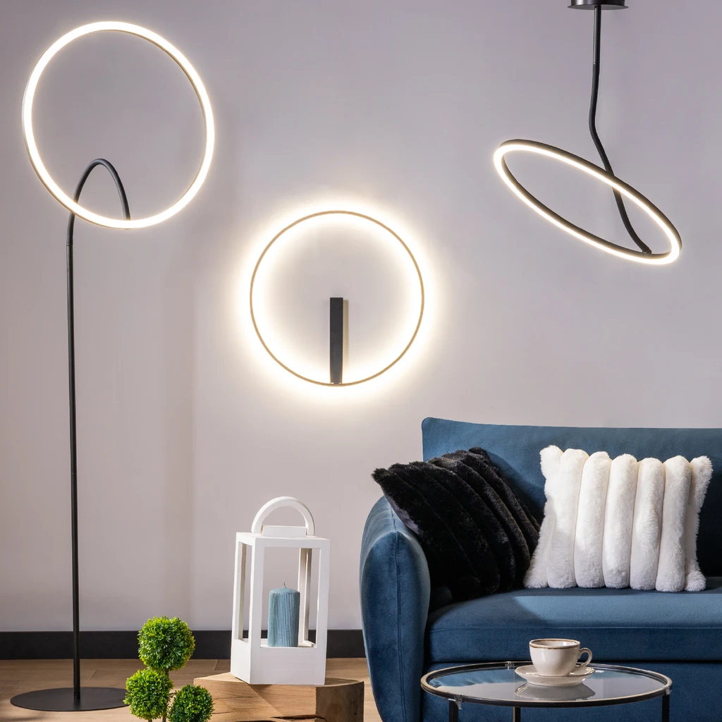 Stropné LED svietidlo CORIT čierne 42,5 cm