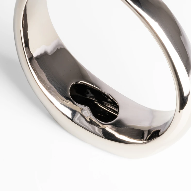 Moderná váza strieborná 20 cm