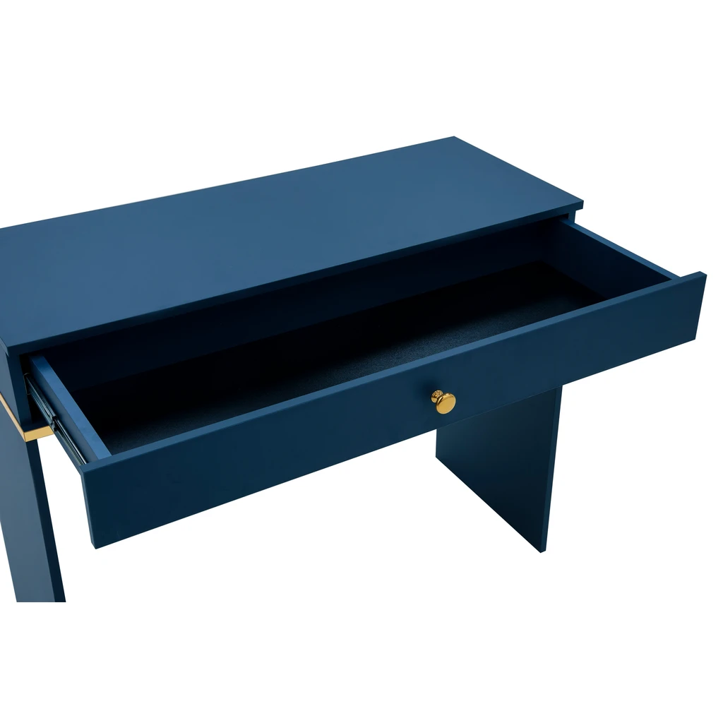 Toaletný stolík so zásuvkou tmavomodrý MARINE