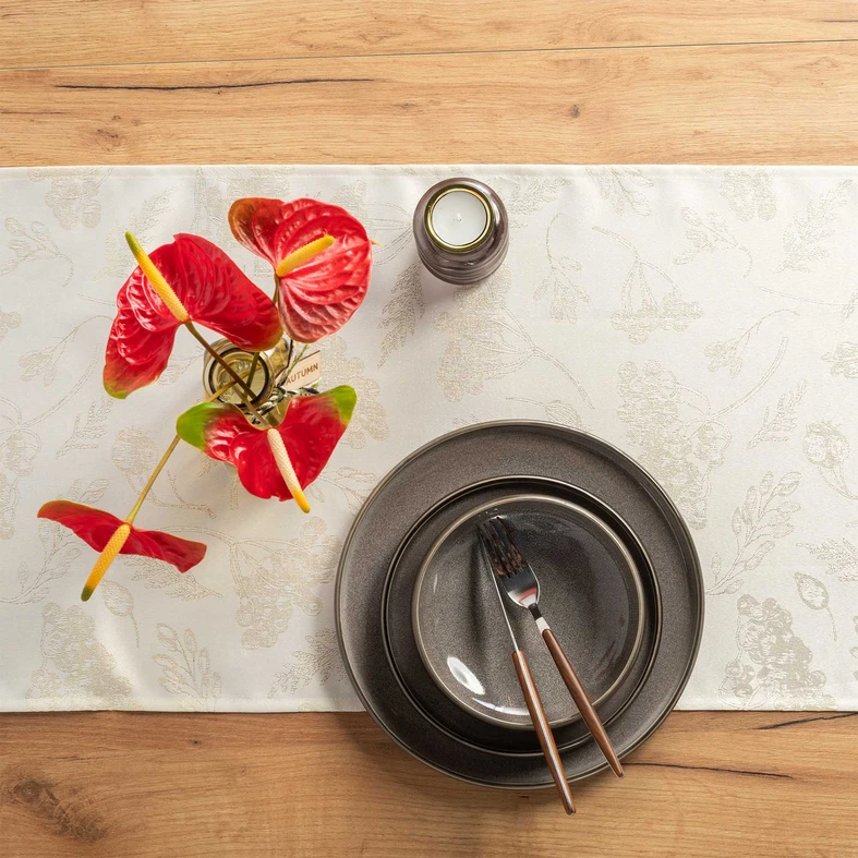 Bieżnik w kolorze ecru