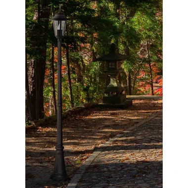 Vonkajšia vysoká lampa STANDARD čierna