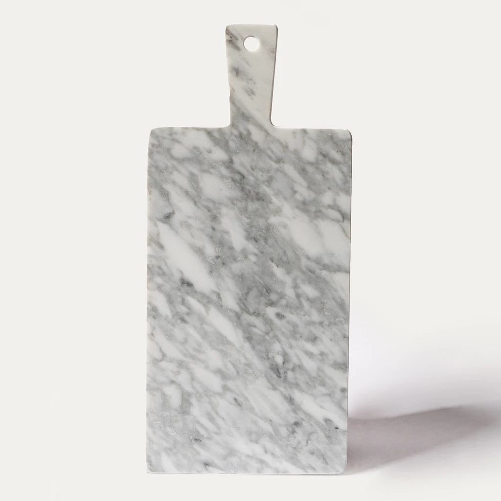 Obdĺžniková mramorová doska na krájanie 33x15 cm