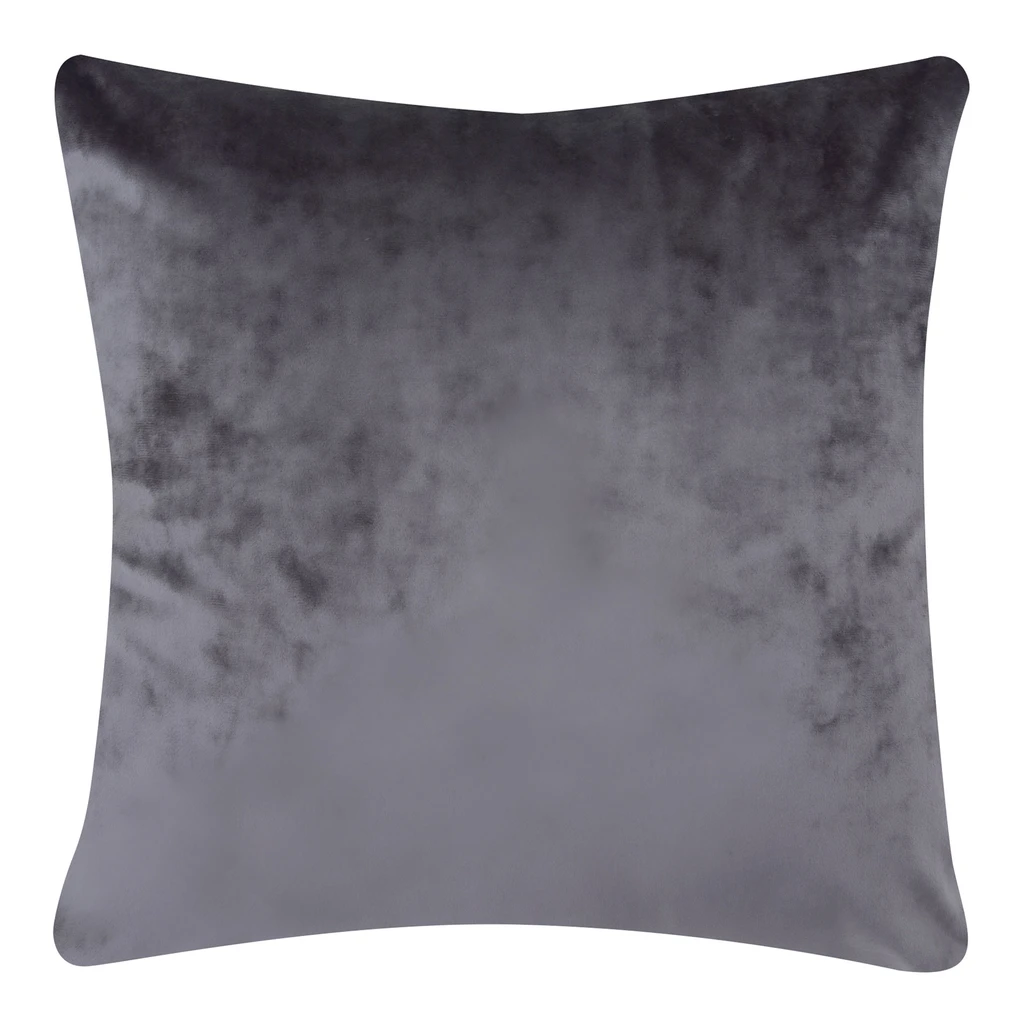 Dekoratívna obliečka na vankúš zamatová sivá MIRAGE 45x45 cm