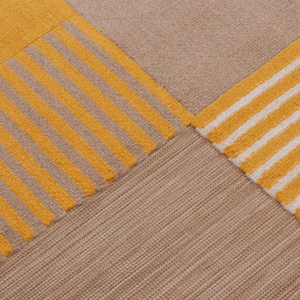 Vonkajší koberec s geometrickým vzorom 3D TROMSO 120 x 170 cm