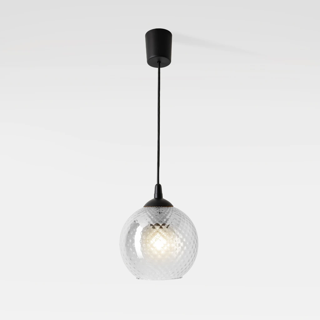 Lampa posiada oprawę dla 1 żarówki LED typu E27 o mocy maksymalnej 15W.