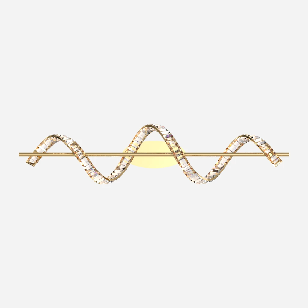 Sufitowy model lampy ATHESA jest szeroki na 110 cm.