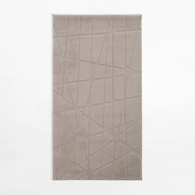 Geometrický koberec ACTION, béžový, 80x150 cm