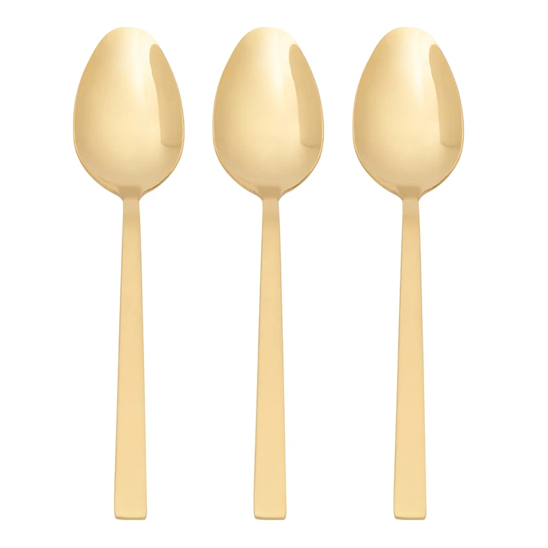 Čajové lyžičky PIANO GOLD, sada 3 ks