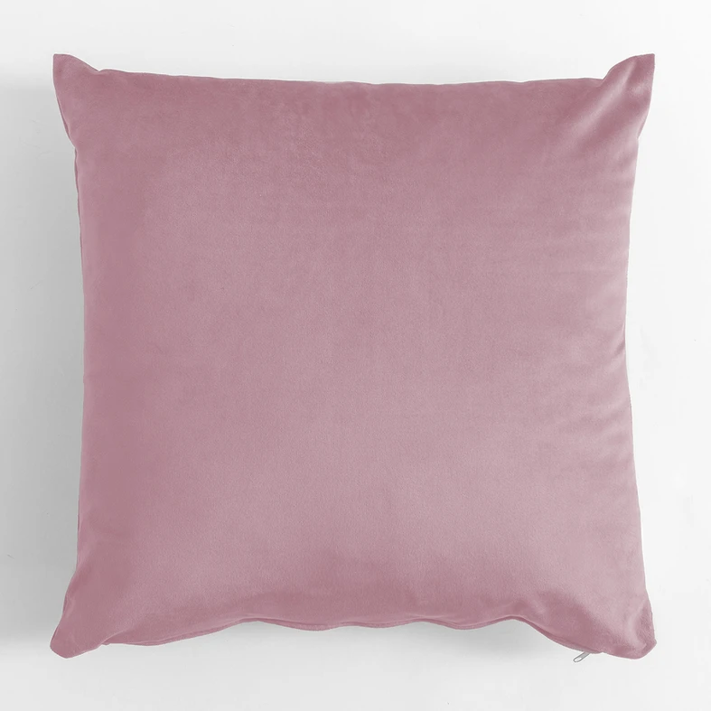 Dekoračný velúrový vankúš ružový VELVIO 45x45 cm