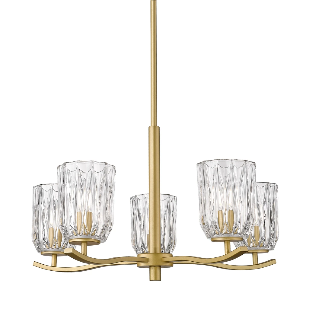 Oprawa lampy przystosowana została dla 5 żarówek LED typu E14 o mocy maksymalnej 40W.