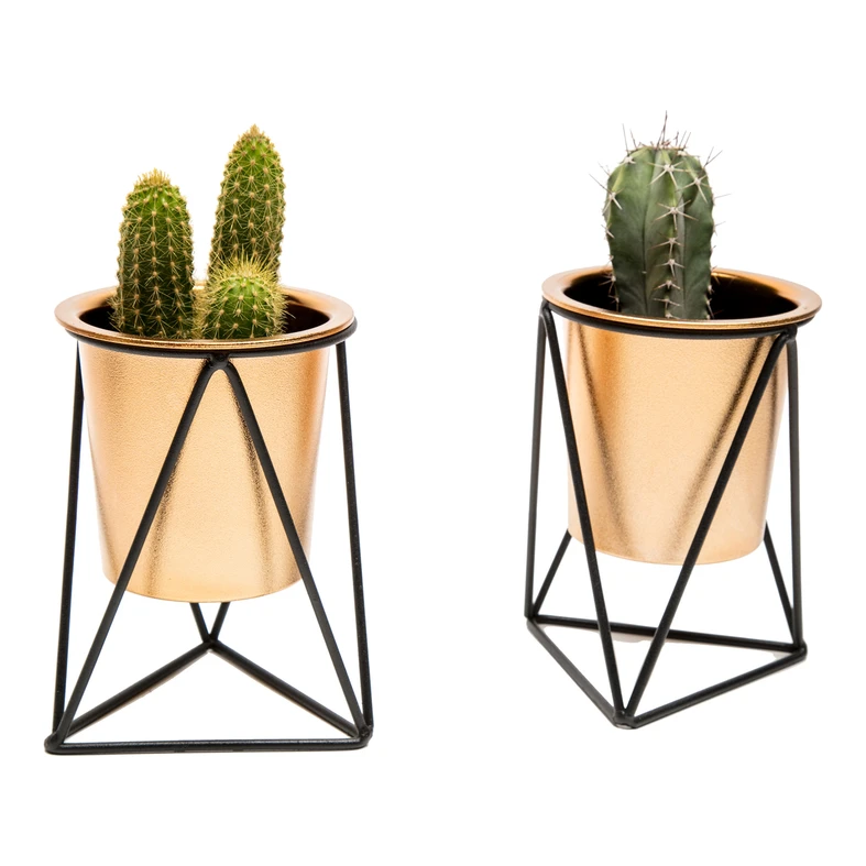 Sada 2 dekoračných obalov na črepník na 14,5 cm stojanoch