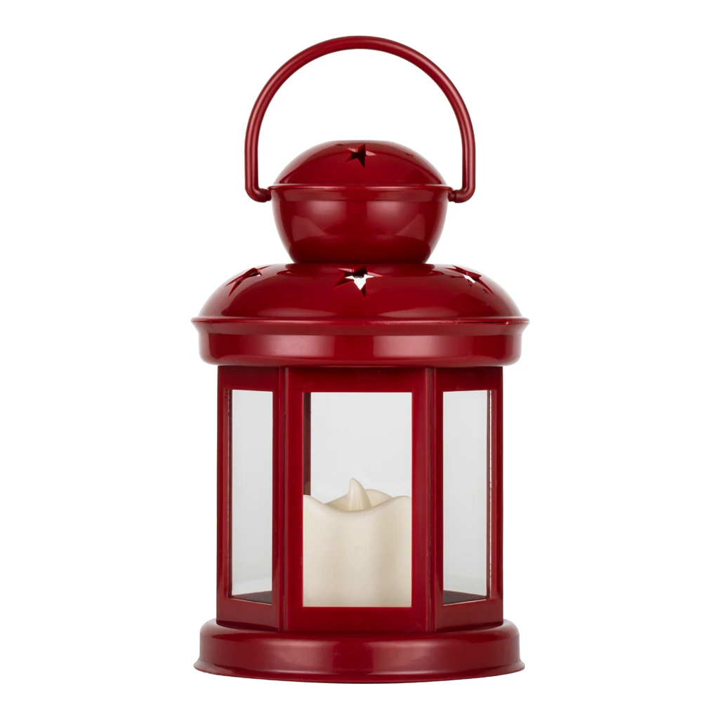 Lampáš červený LED 19 cm