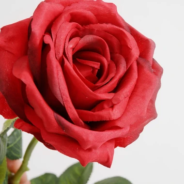 Umelý červený kvet RUŽA 58 cm