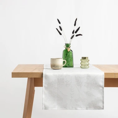 Biely behúň SORBO 40x120 cm