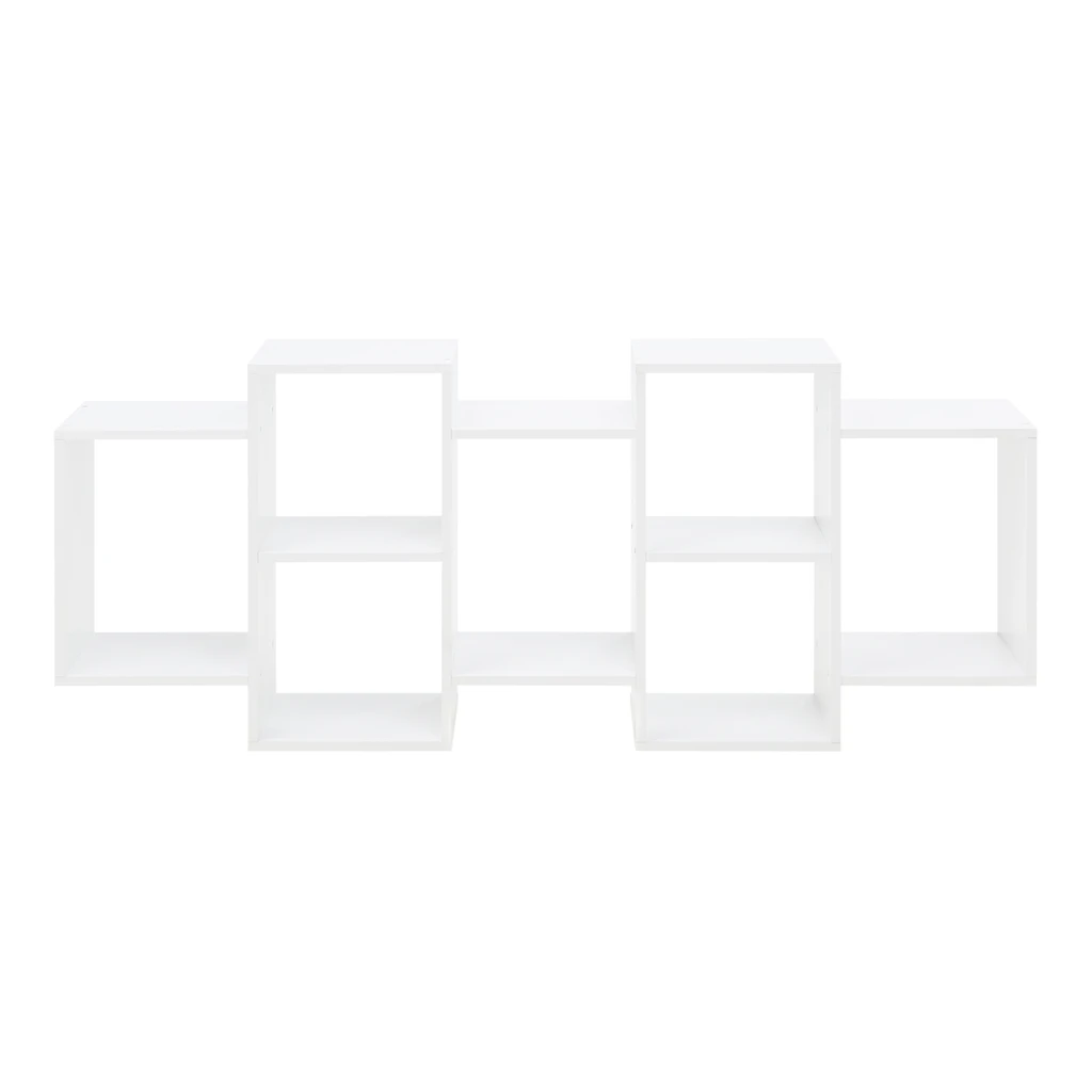 Závesná knižnica biela TRIO