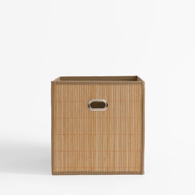 Skladací úložný box v hnedej farbe 28x28x28 cm