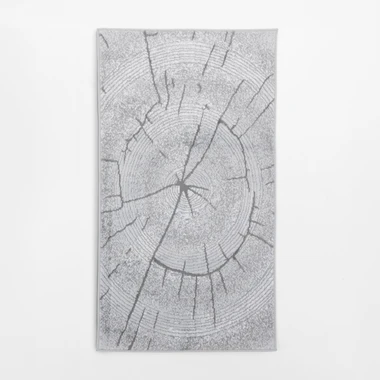 Koberec vzor prierez stromu sivý MIRACLE 80x150 cm