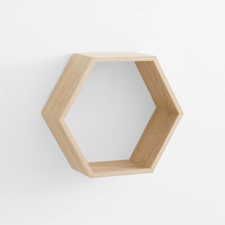 Súprava 3 geometrických nástenných políc