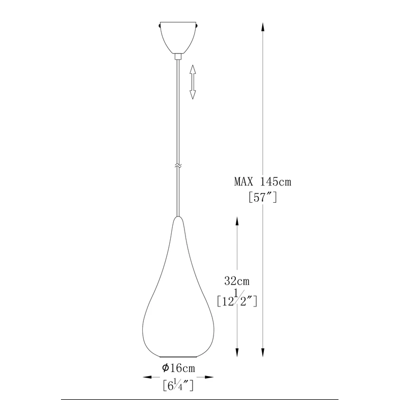 Závesné svietidlo NAOMI