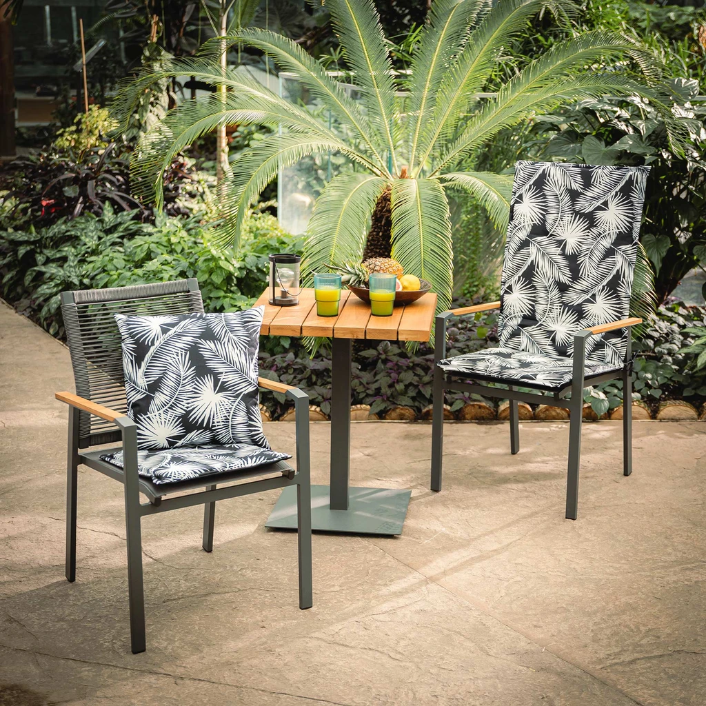 Dekoračný vankúš čierny SAMBA, 45x45 cm