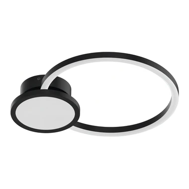 Stropná lampa LED prstencová čierna DESIO