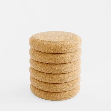 Svetlohnedá taburetka 38x42 cm