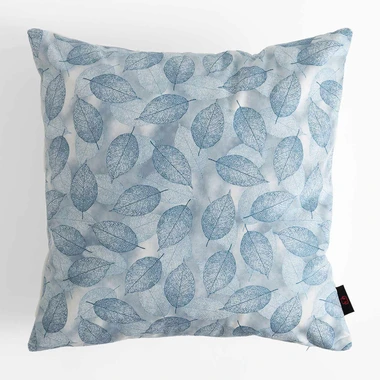 Obliečka na vankúš v listoch v modro-bielej farbe AURIR 45x45 cm