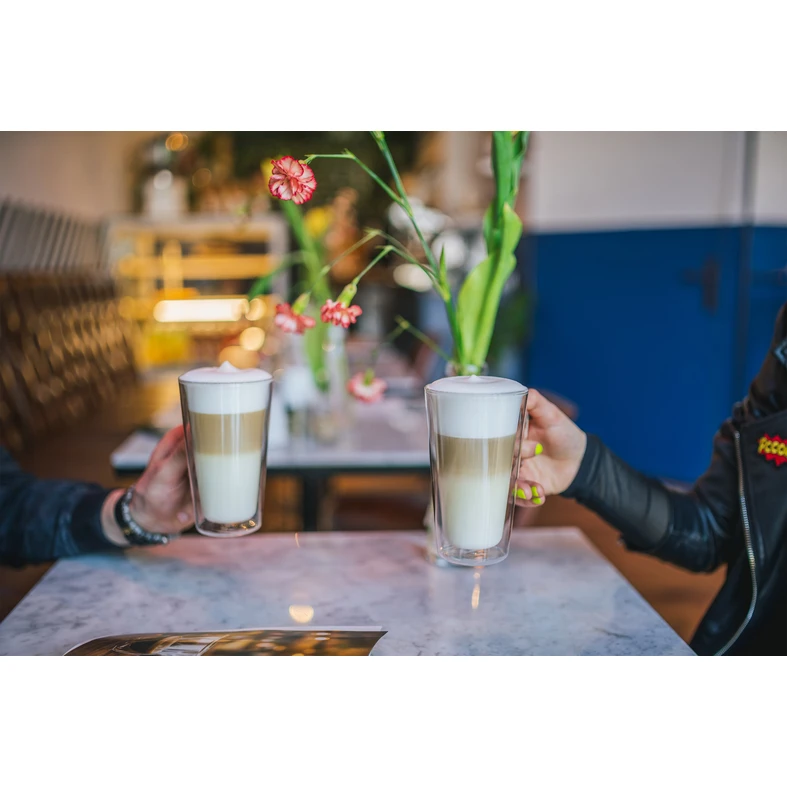 Termálne sklo na latte DIVA 350 ml, sada2 ks