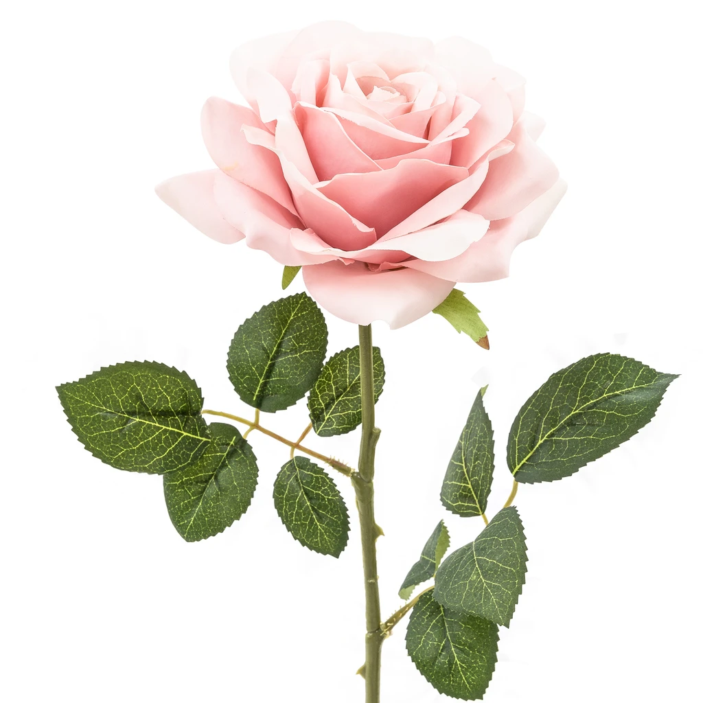 Umelý kvet RUŽA ružová 53 cm