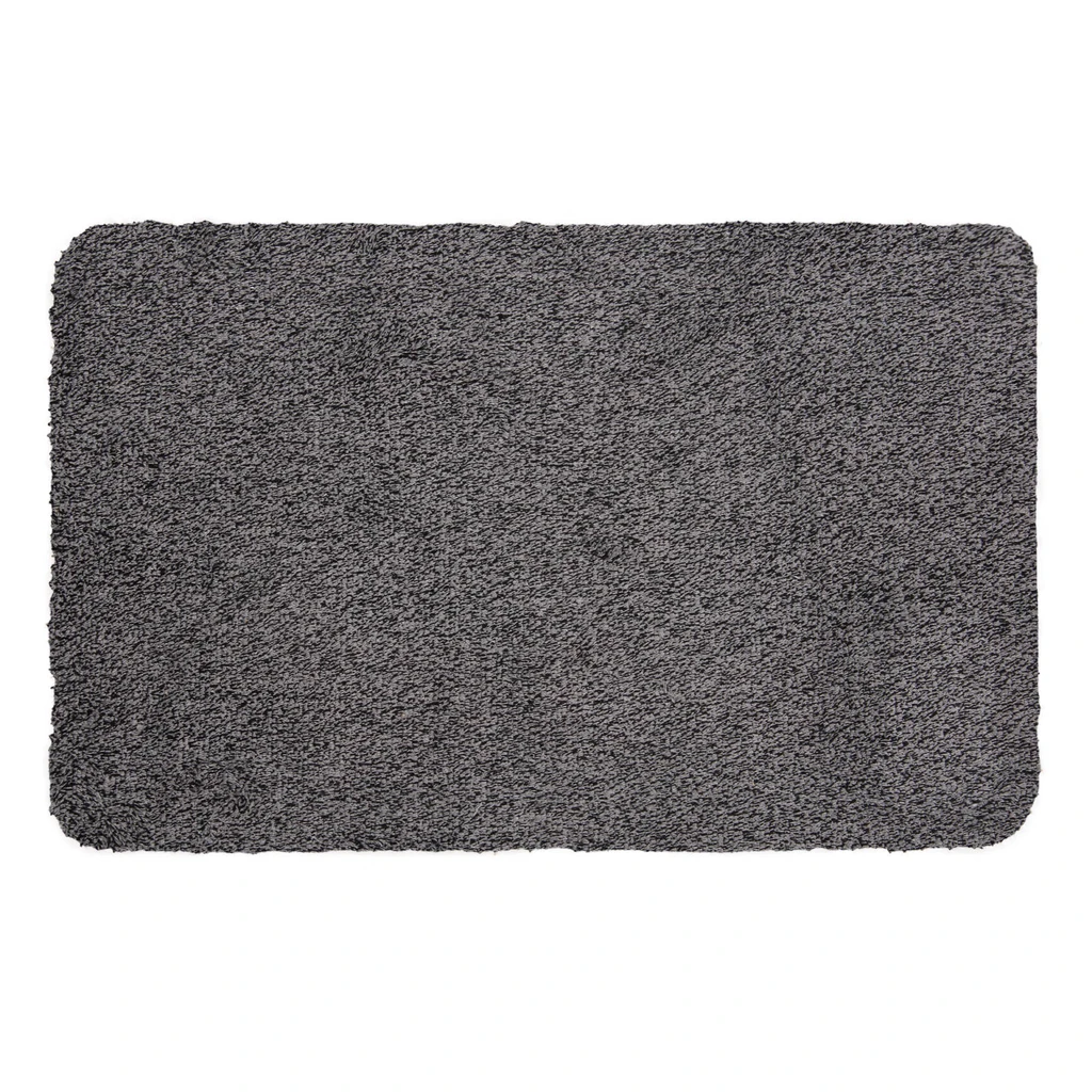 Šedá rohožka s podkladom z TPR 60x90 cm