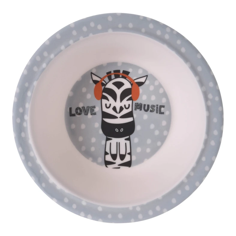 Detská melamínová miska ZEBRA 400 ml