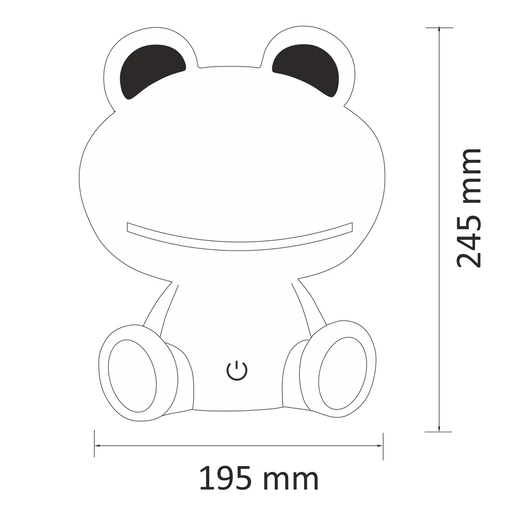 Detská nočná lampa LED ŽABKA