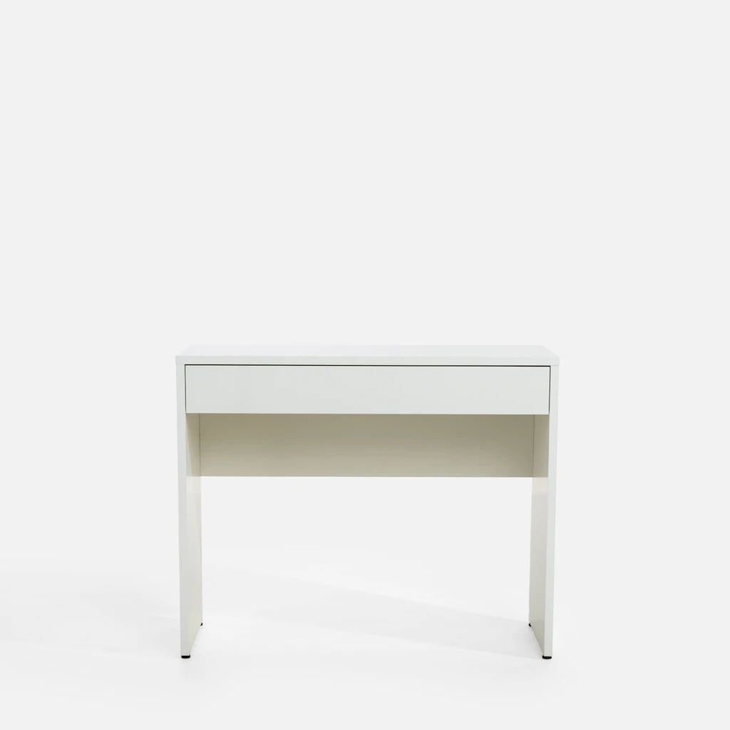 Konzola so zásuvkou ESPRESSO biela lesklá